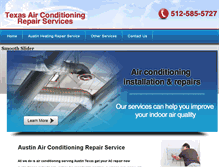 Tablet Screenshot of airconditioningaustinservice.com